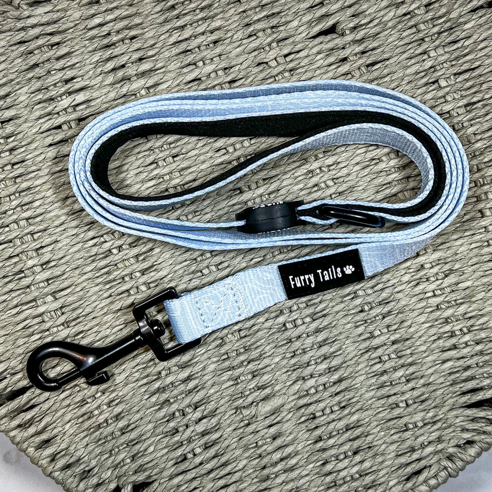 Adjustable Dog Harness (Full Set) (Ocean Swirl) – Dog Harness, Dog Collar, Dog Lead, Dog Poo Bag Holder – by Furry Tails-7
