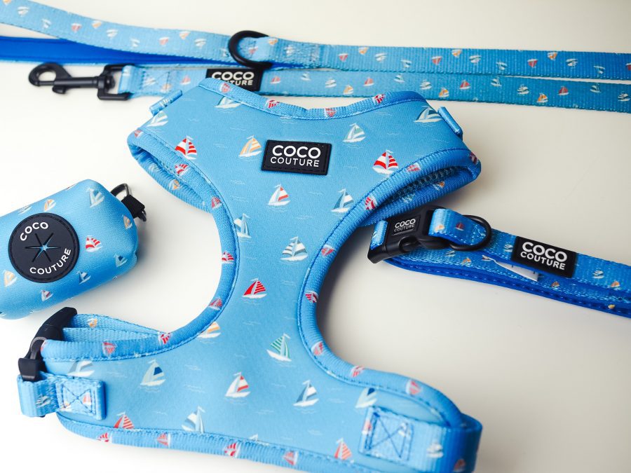 Seas The Day Adjustable Dog Harness – by Coco Couture-2