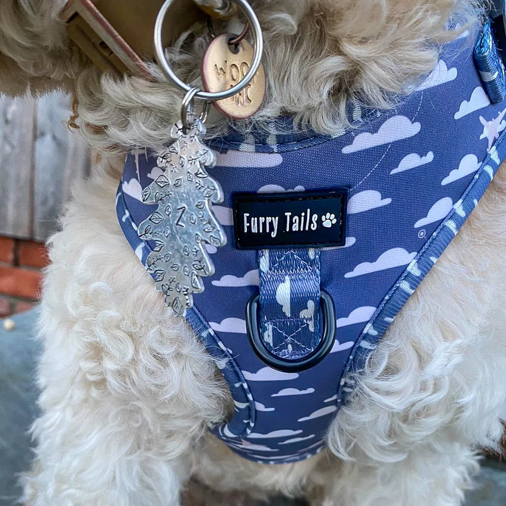 Adjustable Dog Harness (Full Set) (Cotton Trails) – Dog Harness, Dog Collar, Dog Lead, Dog Poo Bag Holder – by Furry Tails-6