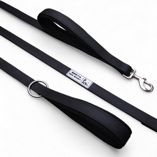 BESTIA DOG SPORT Dual Handle Leash Black-0