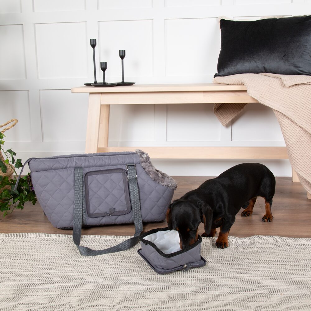 Wilton Dog Carrier (in Blue, Grey, Black, Brown) by Scruffs-13