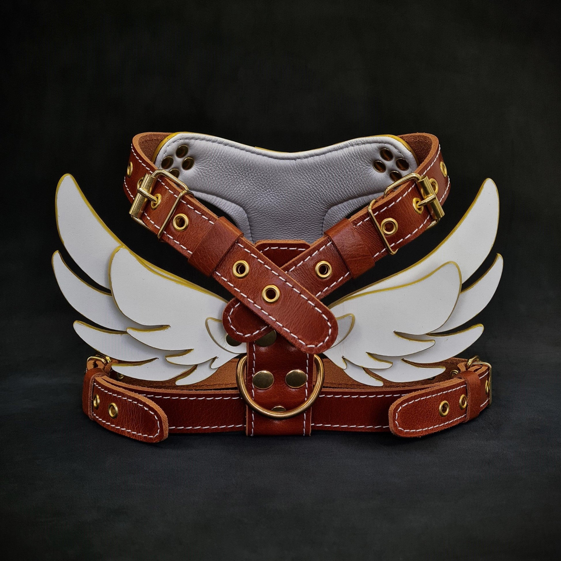 The "Hermeses" Leather Harness - Small to Medium Size-2