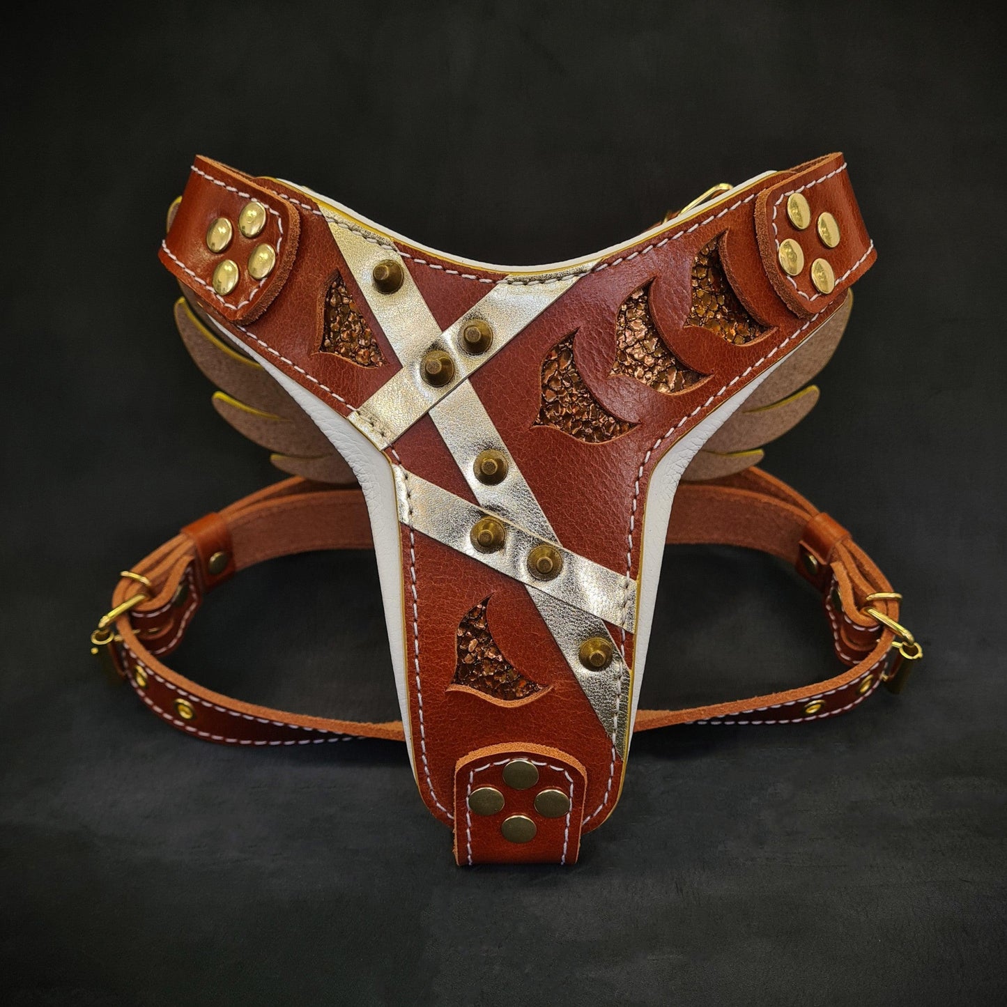 The "Hermeses" Leather Harness - Small to Medium Size-1