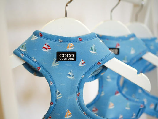 Seas The Day Adjustable Dog Harness – by Coco Couture-0