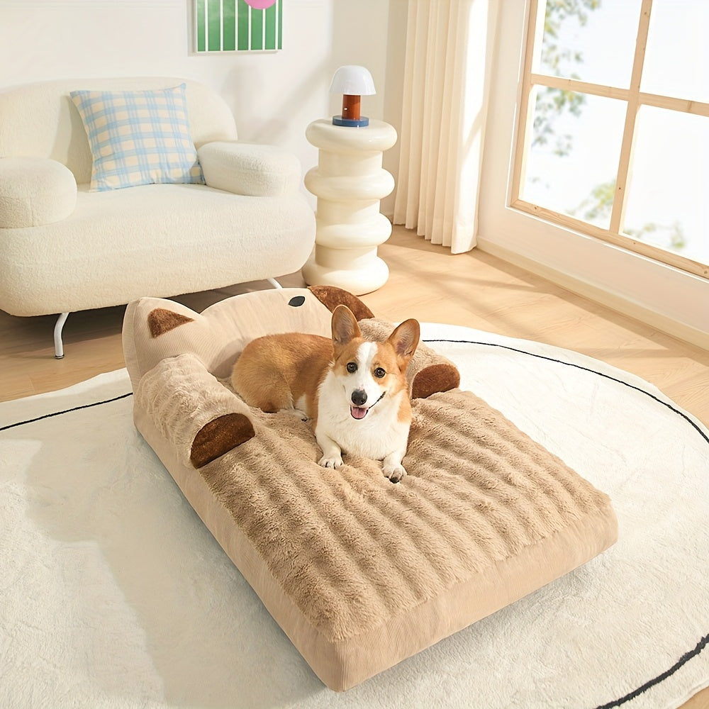Soft Indoor Pet Couch for Dogs and Cats-2