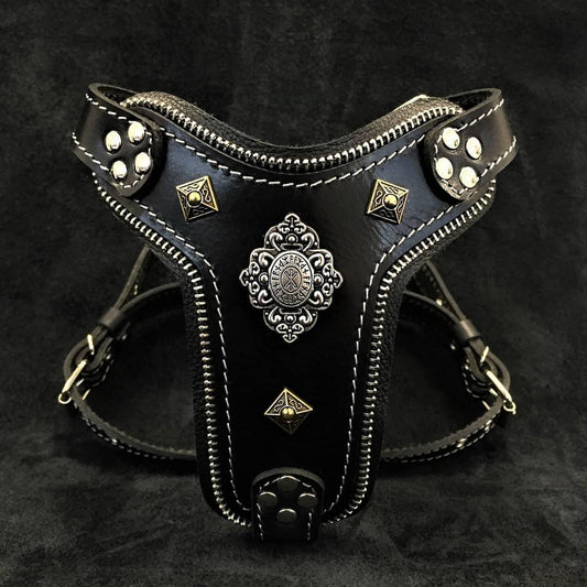 The ''Aztec'' Harness Black Small to Medium Size-0