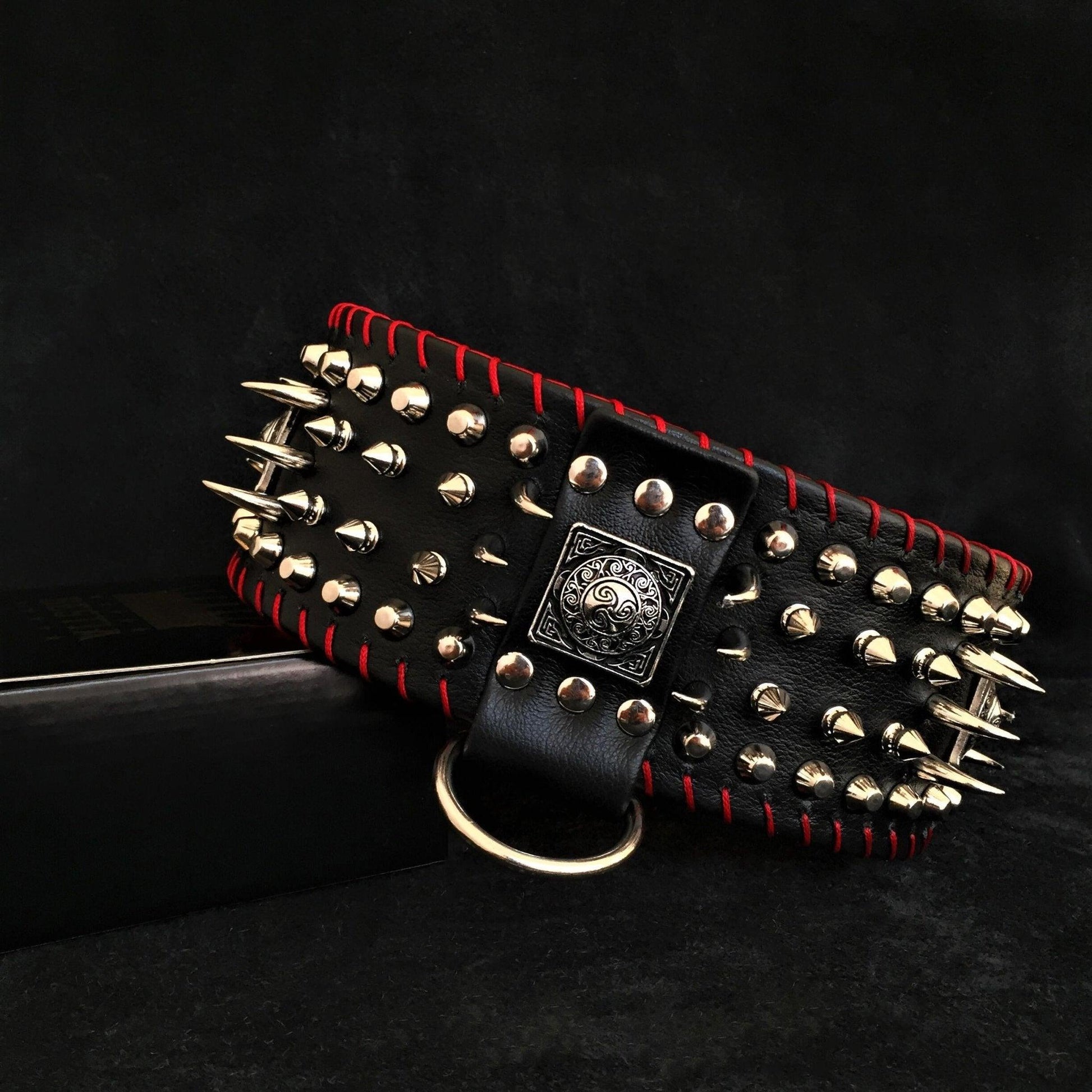 the "DAVID" Hand Stitched 3.15 inch wide Show Collar-0
