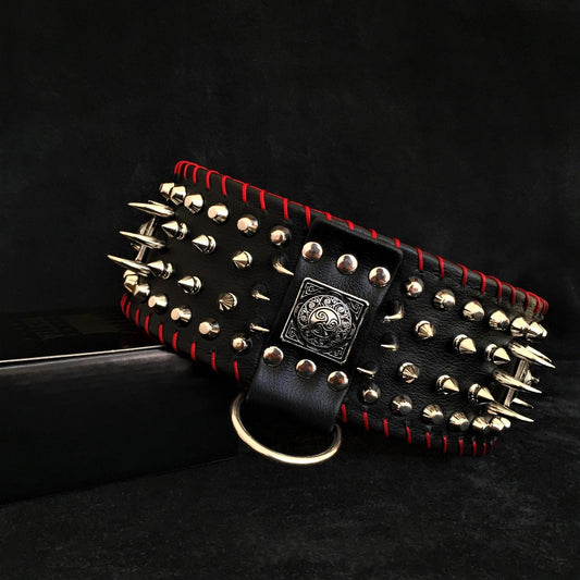 the "DAVID" Hand Stitched 3.15 inch wide Show Collar-0