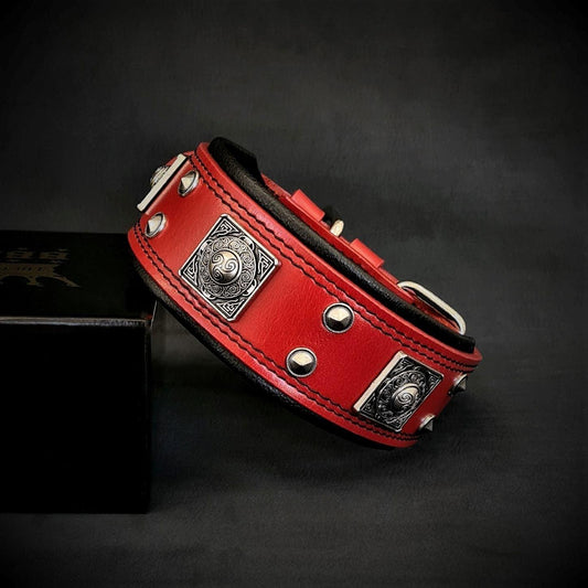 The "Eros" Collar 2 inch wide Red-0