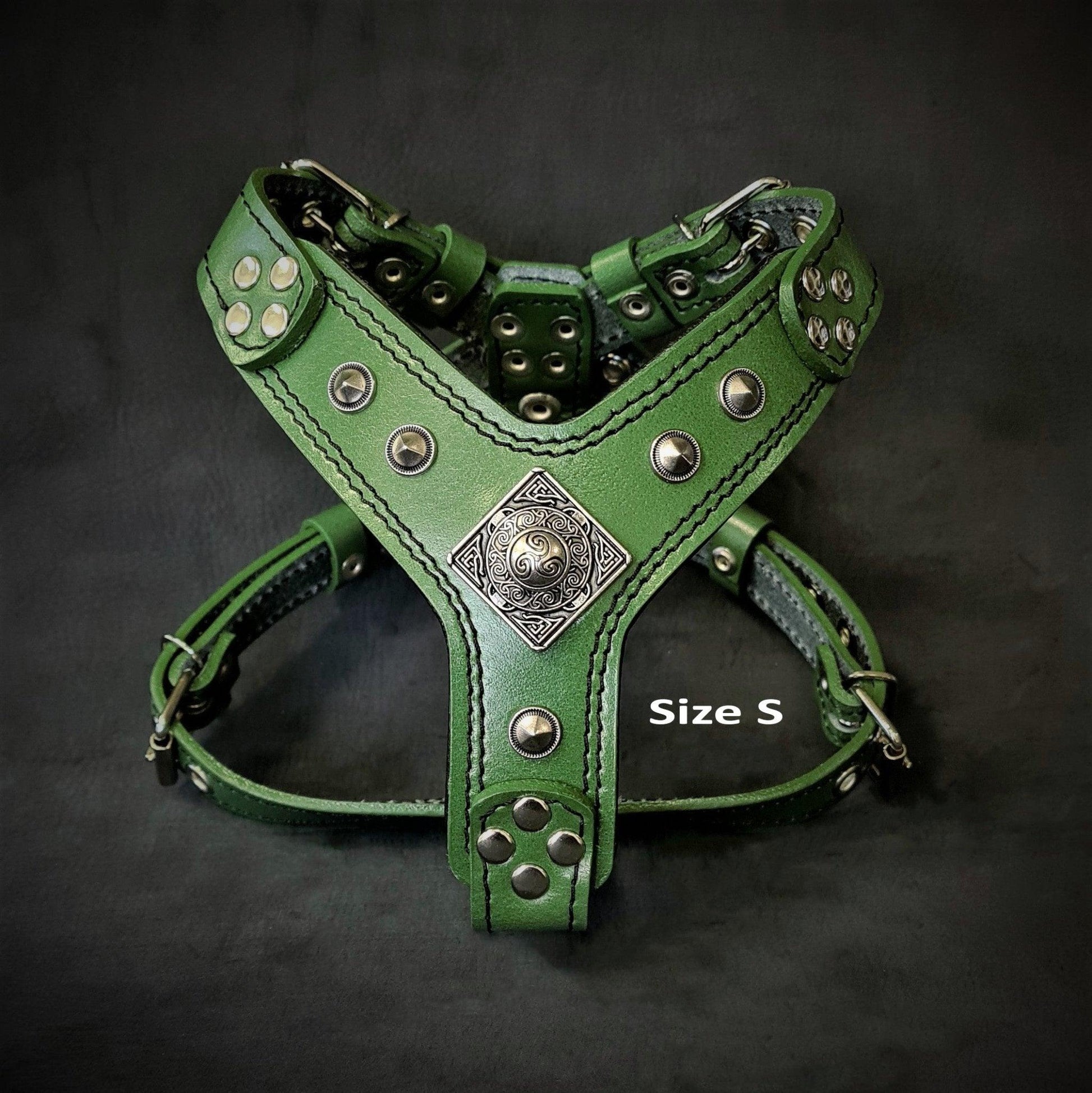 The ''Eros'' Harness Green Small to Medium Size-1