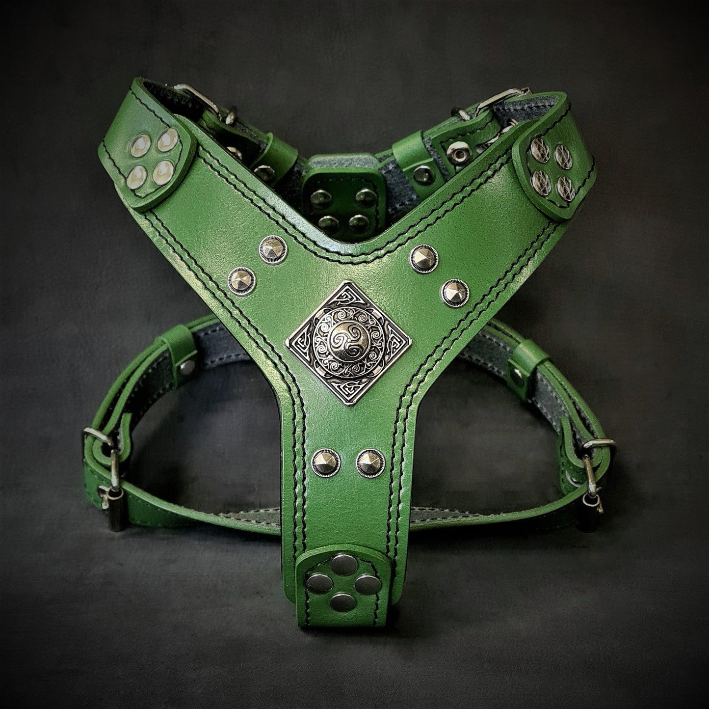 The ''Eros'' Harness Green Small to Medium Size-0