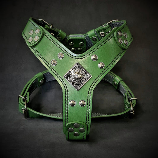 The ''Eros'' Harness Green Small to Medium Size-0