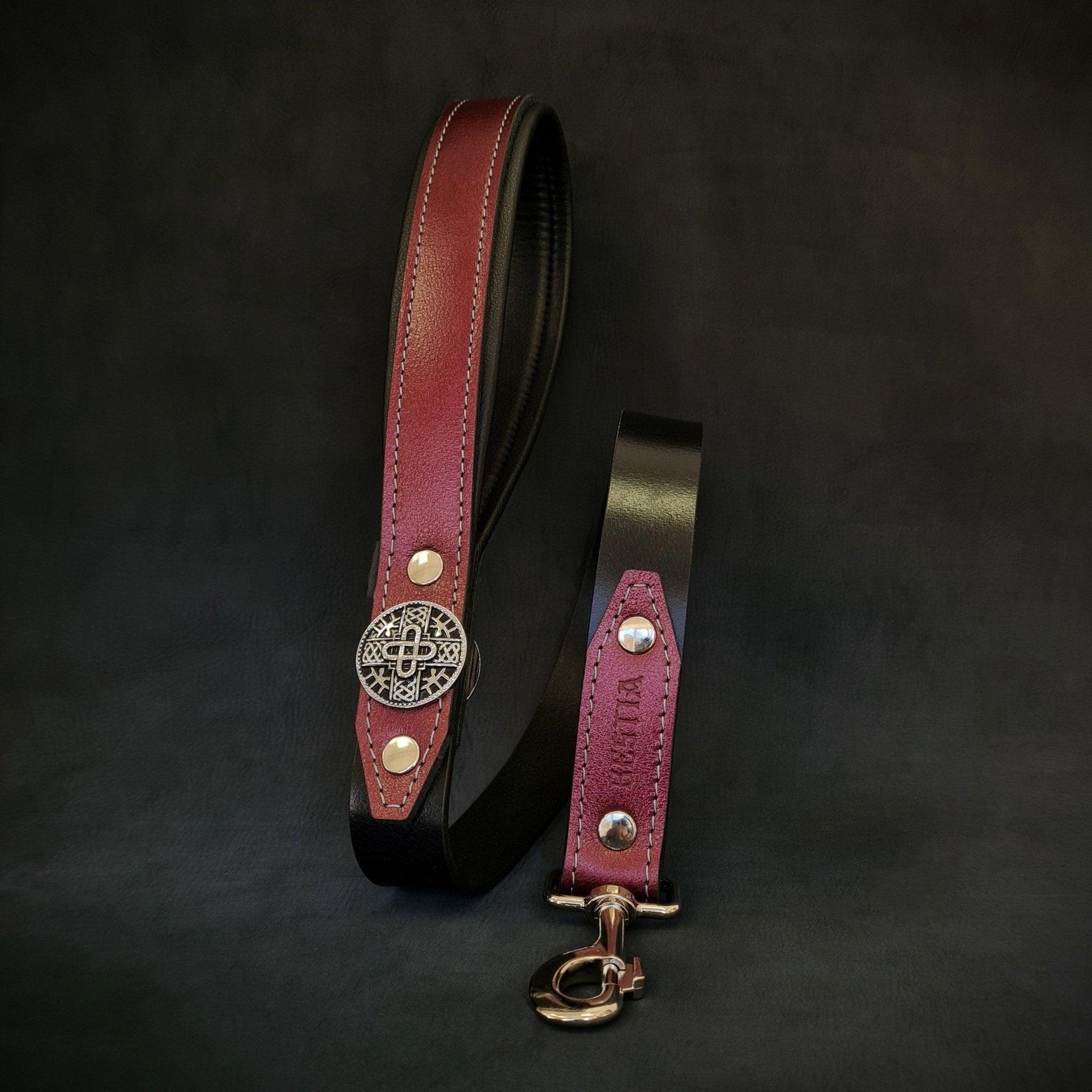 The "Hektor" Burgundy Dog Leash - LIMITED-0