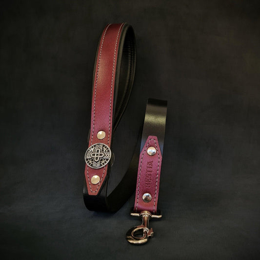 The "Hektor" Burgundy Dog Leash - LIMITED-0