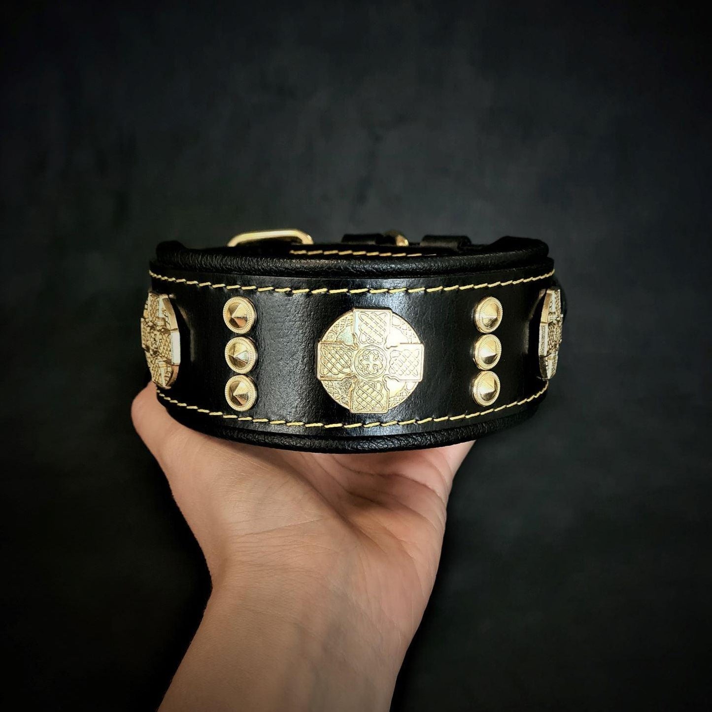 The "Maximus" Mollar 2 inch wide gold decoration-1